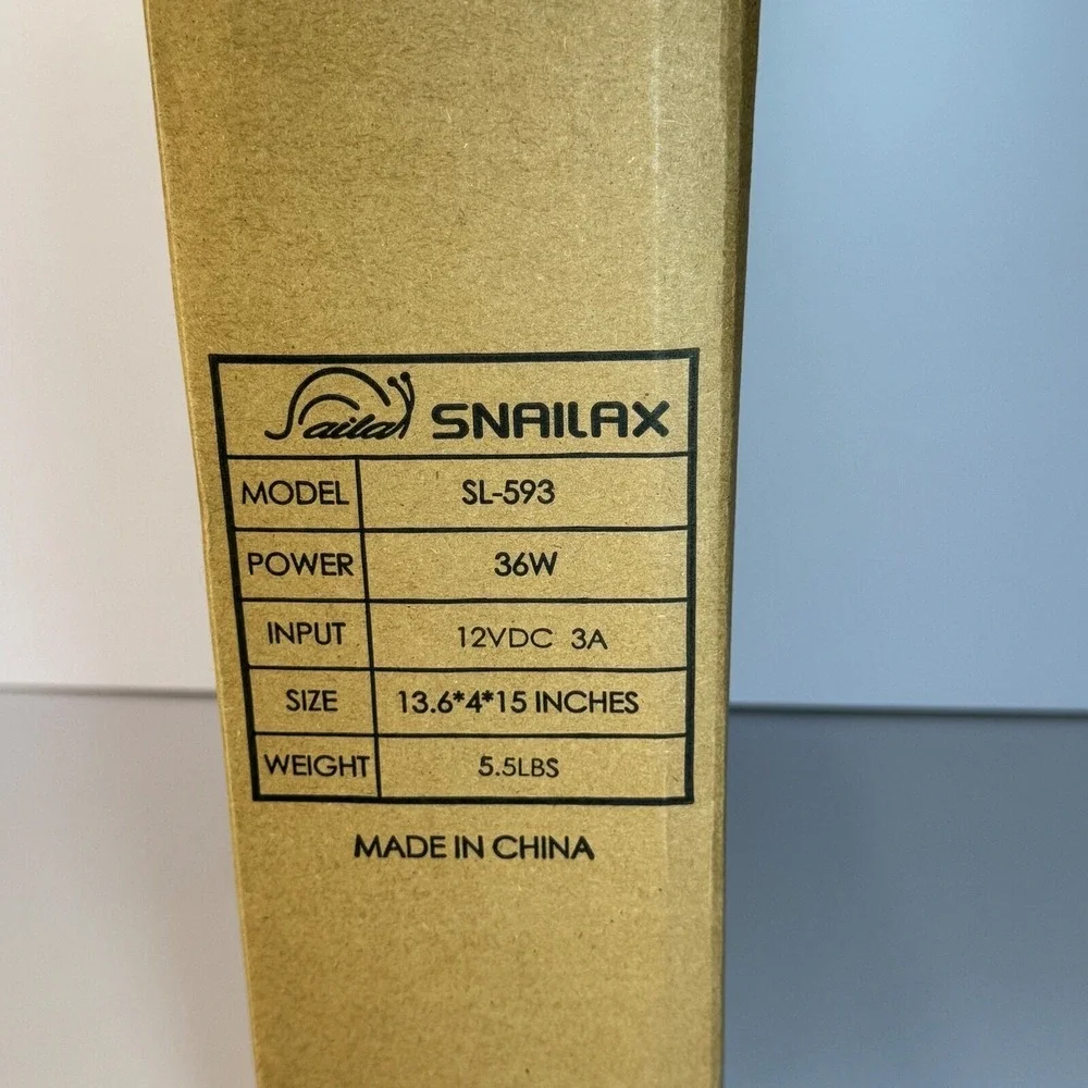 Snailax SL593 Shiatsu Foot Massager‎ Heat Deep Kneading Pain Relief Open Box